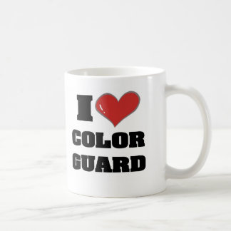 Tasse de café de colorguard du coeur I