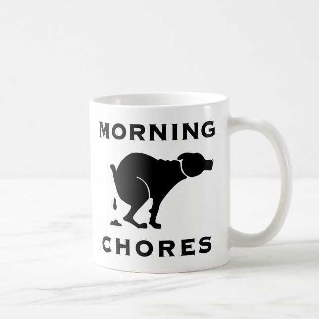 Tasse de café de corvées de matin (Droite)