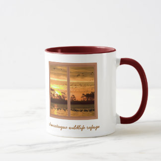 Tasse de café de coucher du soleil d'île de