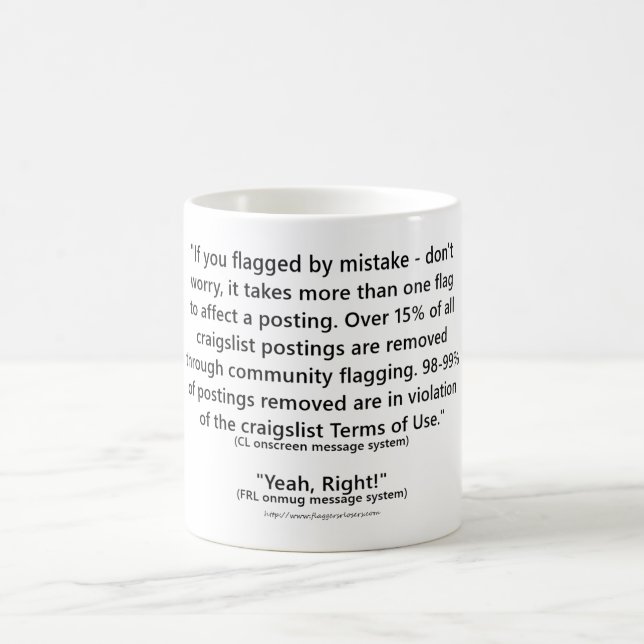 Tasse de café de Craigslist TOU #2 (Centre)