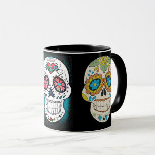 Tasse de café de crâne de sucre