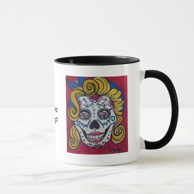 Tasse de café de crâne de sucre de Marilyn (Droite)