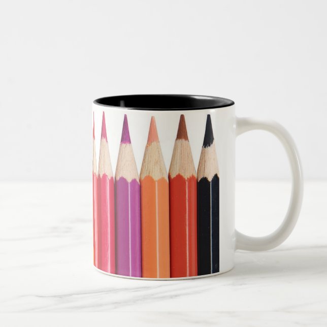 Tasse de café de crayon de couleur (Droit)