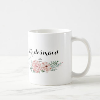 Tasse de café de demoiselle d'honneur