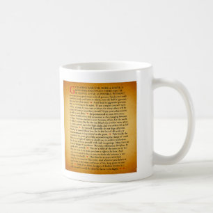 Tasse de café de desiderata