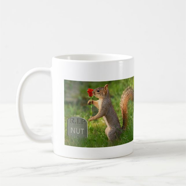 Tasse de café de deuil d'écureuil de BizzareWorld (Gauche)
