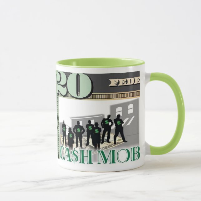 Tasse de café de devise de foule d'argent liquide (Droite)