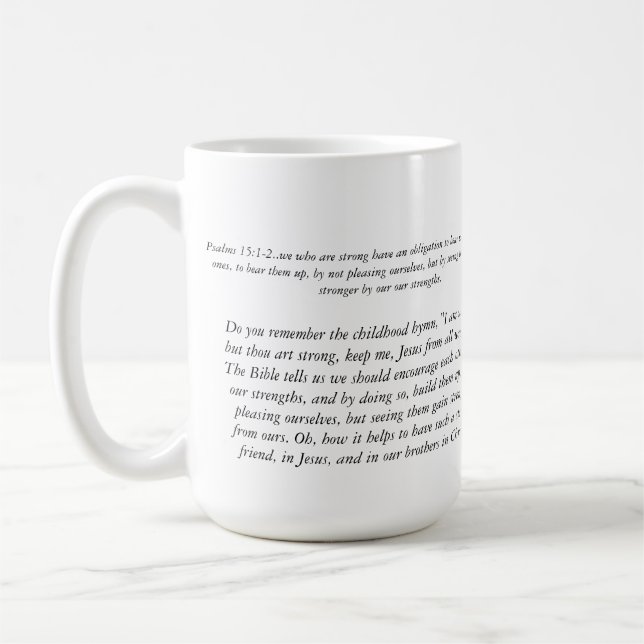 Tasse de café de dévotion d'amitié (Gauche)