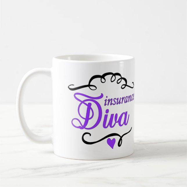 Tasse de café de diva d'assurance (Gauche)