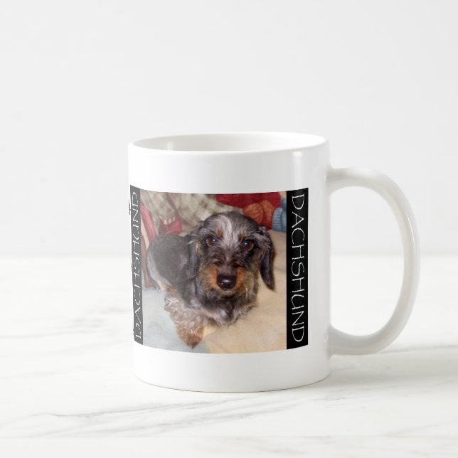 Tasse de café de Doxie de cheveux de fil (Droite)