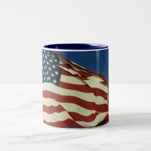 Tasse de café de drapeau américain
