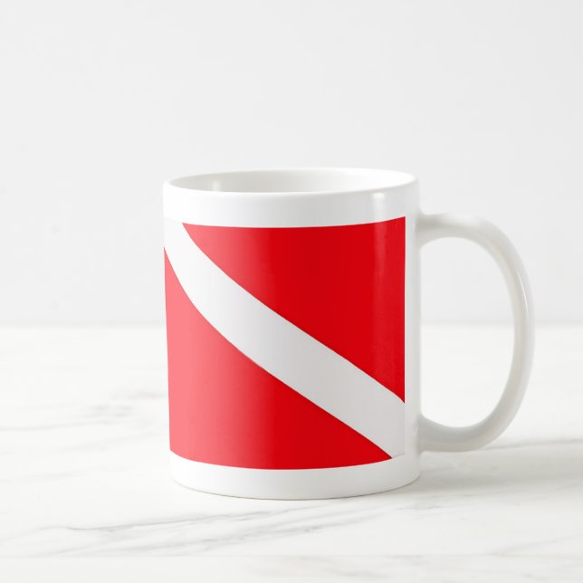 Tasse de café de drapeau de piqué (Droite)