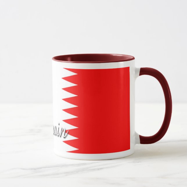 Tasse de café de drapeau du Bahrain (Droite)