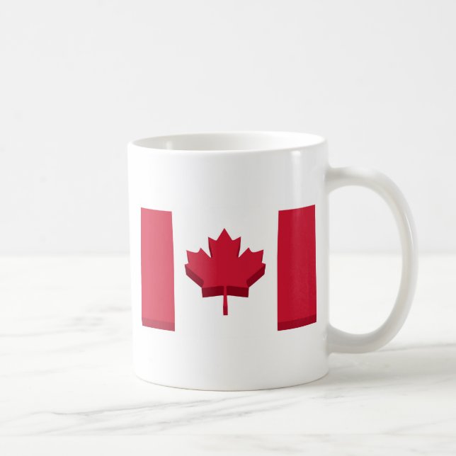 Tasse de café de drapeau du Canada (Droite)