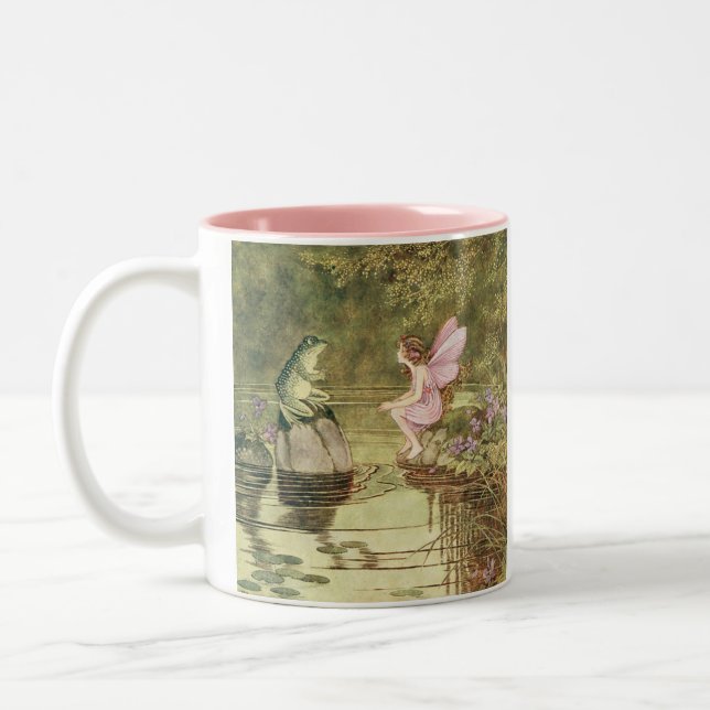 Tasse de café de fée et de grenouille (Gauche)
