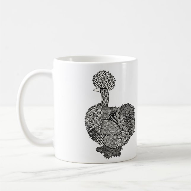 tasse de café de fille de scène (Gauche)