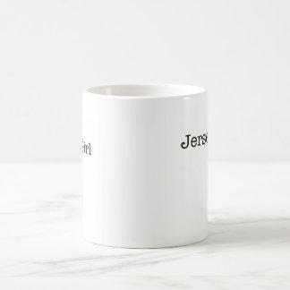Tasse de café de fille du Jersey