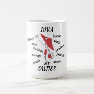 TASSE DE CAFÉ DE FONCTIONS DE DIVA