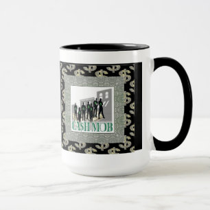 Tasse de café de fortunes de foule d'argent