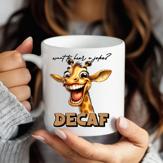 Tasse de café de girafe amusante et drôle Humour