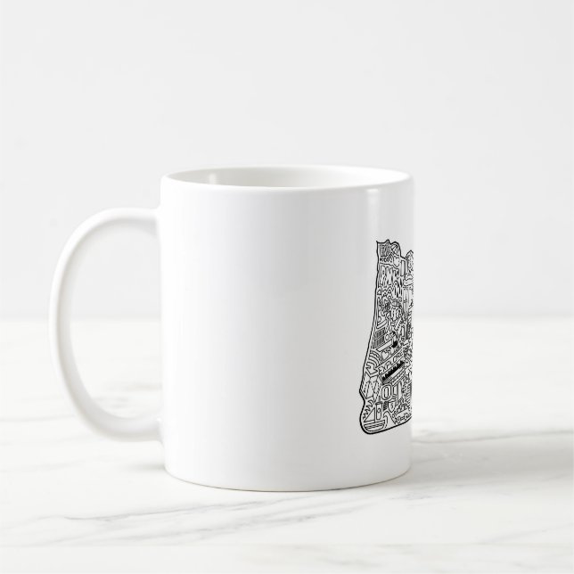 Tasse de café de griffonnage de l'Orégon (Gauche)