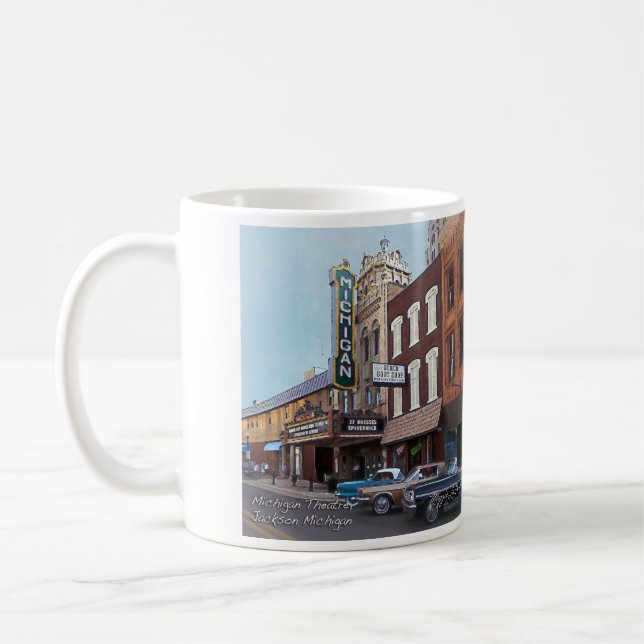 Tasse de café de Jackson Michigan de théâtre du (Gauche)