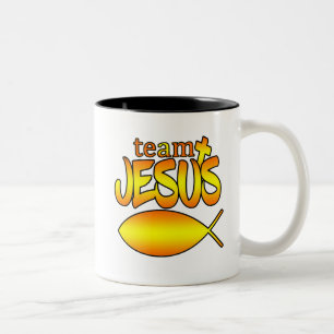 Tasse de café de Jésus d'équipe
