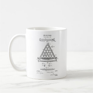 Tasse de café de jeu de piscine de modèle de