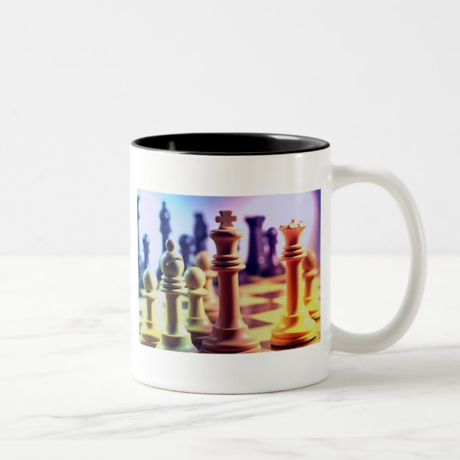 Tasse de café de jeu d'échecs (Droit)