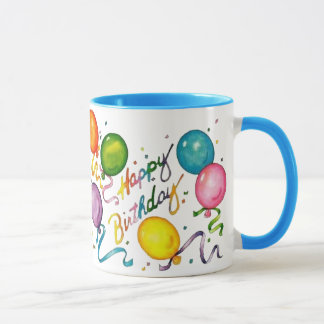Tasse de café de joyeux anniversaire