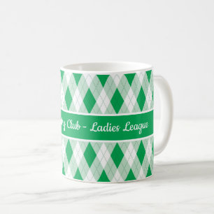 Tasse de café de la ligue de golf féminin