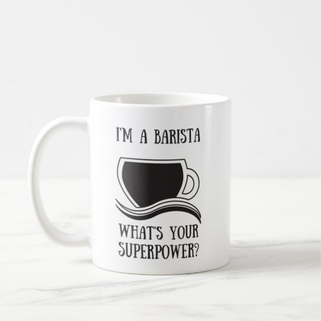 Tasse de café de la superpuissance de barman (Gauche)