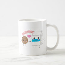 Tasse de café de lait et de biscuit