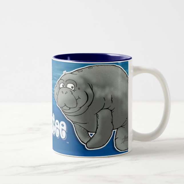 Tasse de café de lamantin d'ami (Droit)