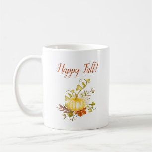 Tasse de café de l'automne mug heureux