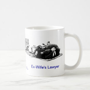 Tasse de café de l'avocate de l'ex-femme morte de