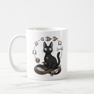 Tasse de café de l'avocate Lady Justice Black Cat