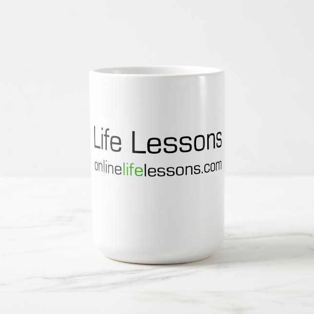 Tasse de café de leçons de la vie (Centre)