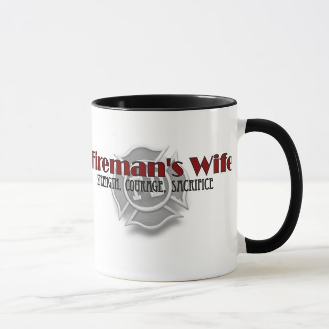 Tasse de café "de l'épouse du pompier" (Droite)
