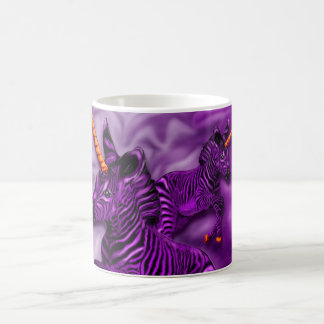 Tasse de café de licorne de zèbre