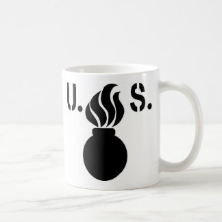 Tasse de café de logo "de bombe flamboyante" des