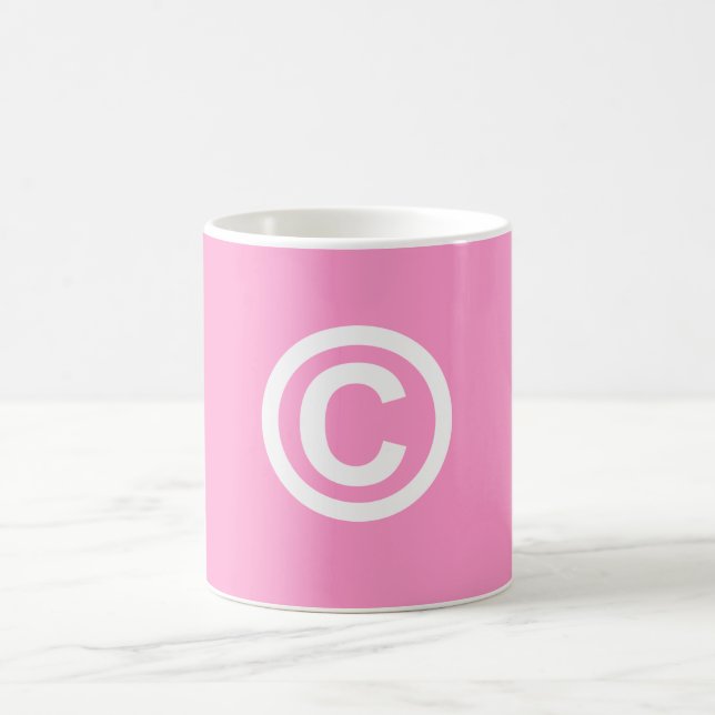 Tasse de café de logo de Copyright (Centre)