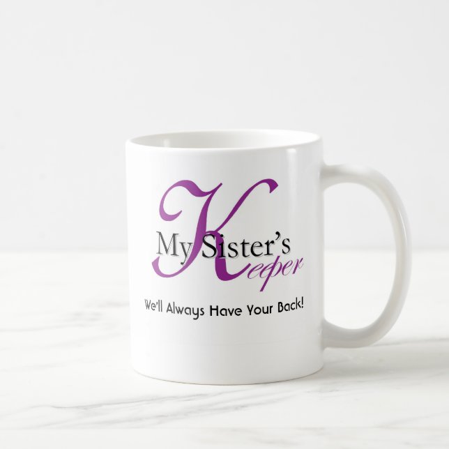 Tasse de café de logo du gardien de ma soeur (Droite)