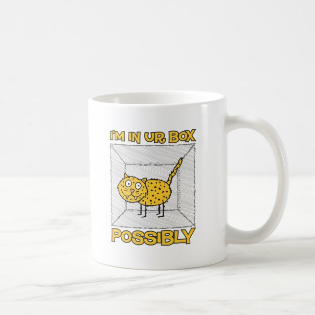 Tasse de café de Lolcat du chat de Schrodinger (Droite)
