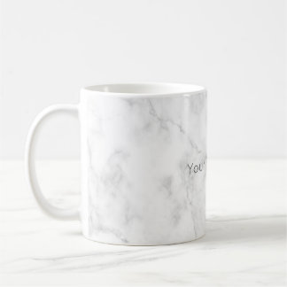 Tasse de café de marbre faite sur commande