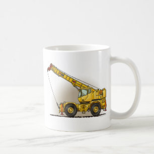 Tasse de café de matériel de construction de gru