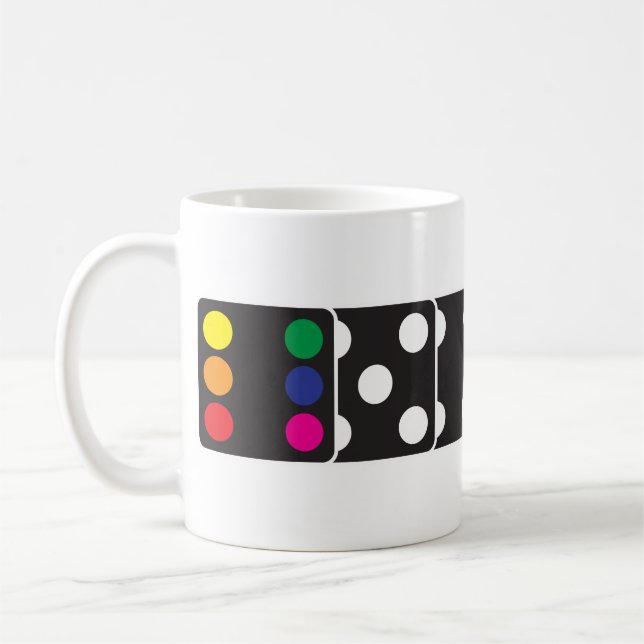 Tasse de café de matrices d'arc-en-ciel (Gauche)
