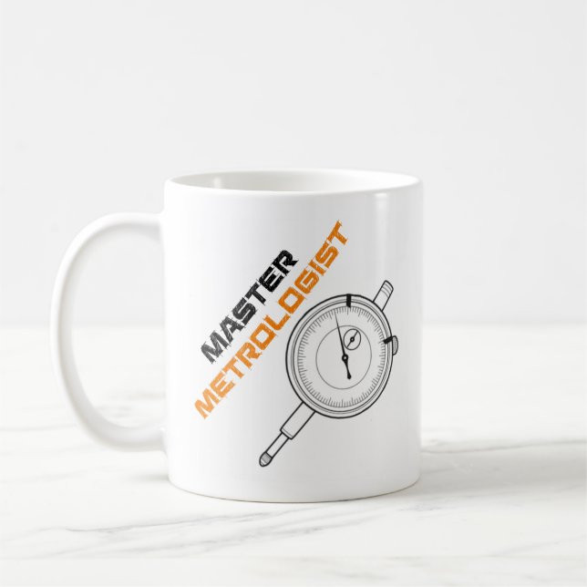 Tasse de café de métrologie de maître d'indicateur (Gauche)