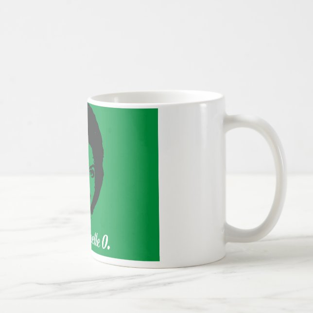 Tasse de café de Michelle O. Ceramic de club, vert (Droite)