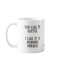 TASSE DE CAFÉ DE MIRACLE DE MATIN